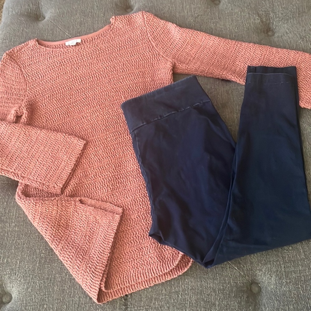 J. Jill rose pink tunic sweater XS